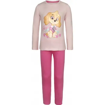 Dívčí pyžamo Pyžamo pro dívku s dlouhým rukávem bavlna 98/104 souprava Tlapková patrola SKYE