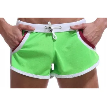 Pánské kraťasy Pánské plavky šortky s kapsami a síťkou, stahovací Kraťasy - XXL