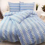 Bavlněné povlečení 140x200 Mirabelka modrá II.jakost Zapínání: zip