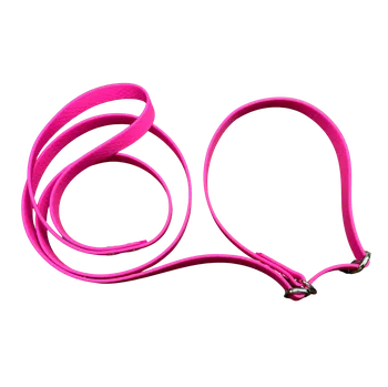 Vodítko pro psa Moxon HEXA vodítko - 16mm šíře Barva: Neon žlutá, Délka: 130 cm, Barva kování: Růžové zlato