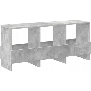 Knihovna Regál na časopisy Betonově šedá 102 x 30 x 45 cm