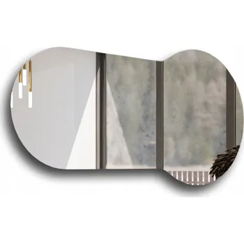 Zrcadlo Stylové Zrcadlo Nepravidelné - Manila - 150x75, Pravé