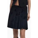 Desigual Gonna Corta Donna Nero Černá - XL