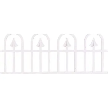 Plot Strend Pro Garden 2212464 Plot Gardens F709, 61x32 cm, plast, bílý, mini dekorativní plot, balení. 4 ks