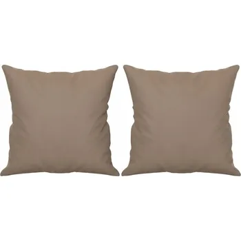 Polštář Dekorační Polštáře , 2 ks , taupe, 40x40 cm, mikrovlákno