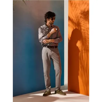 Pánské kalhoty Sinsay - Kalhoty chino slim - šedá - 523HS-09M - 523HS-09M-36