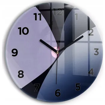 Hodiny Foto Hodiny Skleněné Nástěnné Do Moderního Interiéru Abstrakce slunce průměr 30 cm