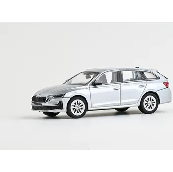 Hračka Škoda Octavia IV FL Combi (2024) - Stříbrná Brilliant Metalíza 1:43 Abrex