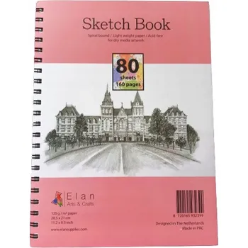 Skicovací blok Elan A4 80 listů 120 g/m2