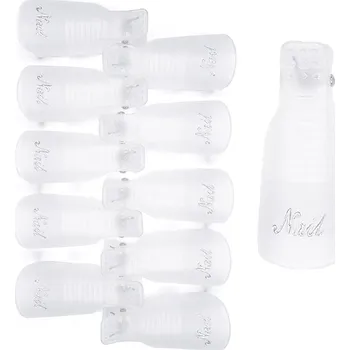 Odlakovač nehtů CuteNails Klipy na nehty pro odstranění gelu: bílé 10 ks