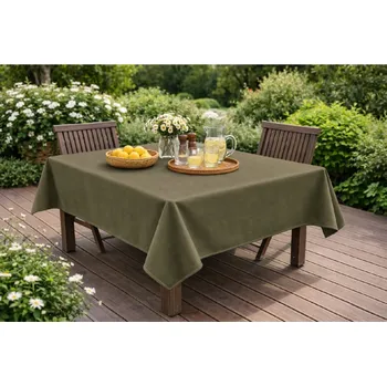 ubrus Orbytex Ubrus venkovní - kočárkovina khaki Rozměry: průměr 120, Tvar: Kulatý