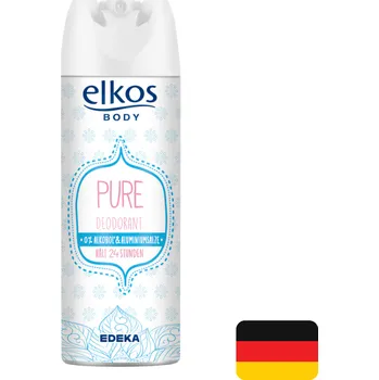 Elkos Body deospray 200 ml Pure (Dovoz: Německo)
