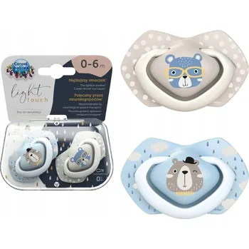 dudlíky Canpol babies silikonový symetrický dudlík Bonjour Paris 0-6 m, 2 kusy