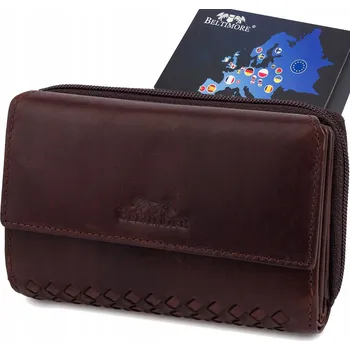 Peněženka Beltimore hnědá kožená peněženka - dámská