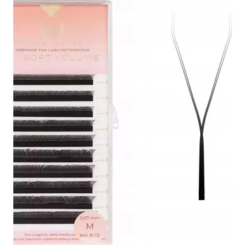 Umělé řasy YY Soft Volume Řasy pro objemový efekt 8-13mm zakřivení L