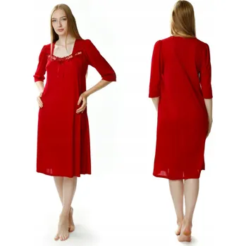 Dámská noční košile Noční košile MEWA lingerie , 3/4 rukáv, pod kolena, velikost 50