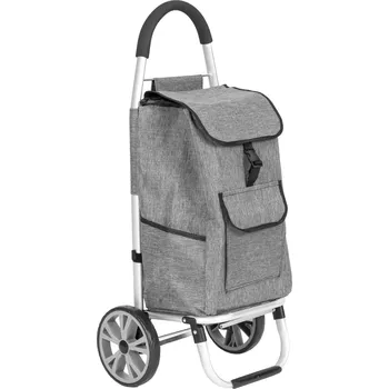 Dětské zboží ModernHome PGJSFC020-GY Nákupní vozík s taškou 33 l, šedý