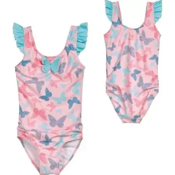 Dívčí plavky Playshoes Dětské plavky s UV ochranou 50+ motýl