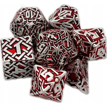 Příslušenství k deskovým hrám POPEL Z MUSPELHEIMU SADA 7 KOVOVÝCH RPG kostek