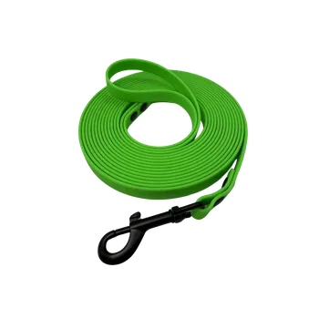 Vodítko pro psa Stopovací vodítko HEXA - 16mm šíře Barva: Šedá, Délka: 5m, Barva kování: Černá