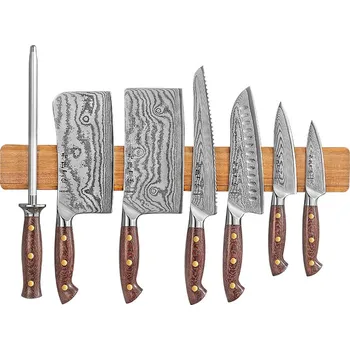 Stojan na nože XinZuo Magnetická lišta na nože akácie