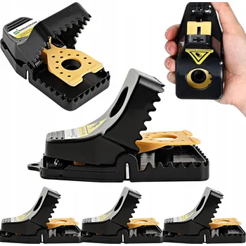 Hubení hlodavce 4x Silná Past Na Myši Past na krysy, hlodavce, gilotinová