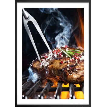 Obraz Plakát v černém rámu do obýváku, ložnice 50x70 gastronomie obraz