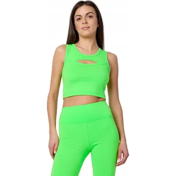 Dámské tričko Bellivalini Dámské tílko tričko Tank top BLV50-324 Neonově zelená XL