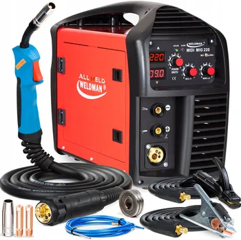 Svářečka Svářečka MIG/MAG MIDI MIG 220 WELDMAN s hořákem