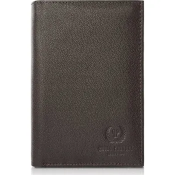 Peněženka Muž peněženka Paolo Peruzzi z pravé kůže hnědá