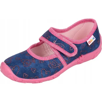 Dívčí bačkory LEMIGO Dívčí bačkory na suchý zip se srdíčka 27EU