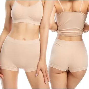 Kalhotky Šortky Julimex Bamboo Boyshorts vel. XXL béžové