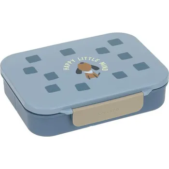 Svačinový box LÄSSIG Lunchbox Bento Pattern Party Blue/Green