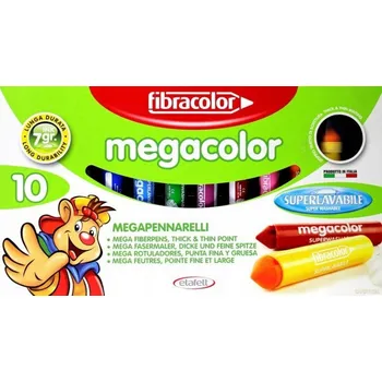 Fixy Fixy FIBRACOLOR 10 Ks Popisovače