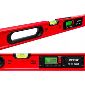 Vodováha Pro digitální elektronická vodováha 80 cm červená s pouzdrem IP65