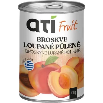 Ovoce ATI Fruit broskve loupané půlené 410g