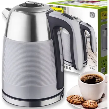 Rychlovarná konvice OCELOVÁ RYCHLOVARNÁ KONVICE MAESTRO BEZDRÁTOVÁ VELKÁ 1,7L 2200W ŠEDÁ