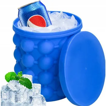 Výrobník ledu Silikonový výrobník ledu, nádoba, kbelík, chladnička