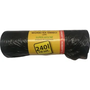 Pytle na odpadky LDPE VRECKA NA ODPAD 240L 10 KS RECYKLOVANÉ