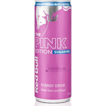 Energetický nápoj RedBull Red Bull The Pink Edition Sugarfree 250ml [AT] Waldbeere