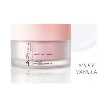 Lak na nehty Molekula Professional Builder Gel Č.. 14 Milky Vanilla, 30 ml (Stavební gel na nehty, mléčná vanilka)