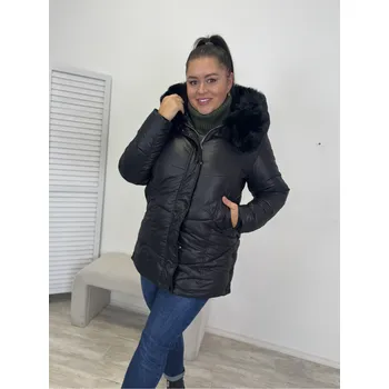 Dámská zimní bunda Evity až do 7XL Barva: Hnědá, Velikost: 6XL