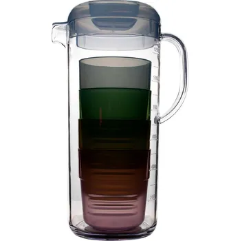 Kempingové nádobí Karafa Bo-Camp se 4 sklenicemi 1,3 l