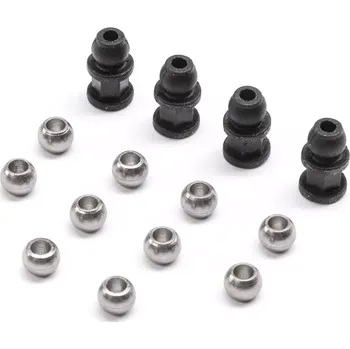 Losi kuličky kulových čepů, držáky tlumičů: Mini JRX2