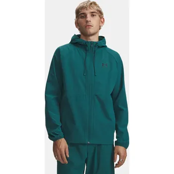 Pánská casual bunda Under Armour Pánská bunda UA Vibe Woven Jacket 6003001-338 Zelená SM