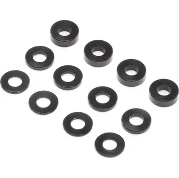 Team Losi Racing TLR podložka M3 hliník pro Caster blok (4)