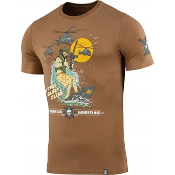 Pánské oblečení Pánské Tričko M-Tac Military Bavlna Surf Club Coyote Brown XS