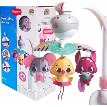 Kolotoč nad postýlku HUDBA NAD POSTÝLKU CESTOVNÍ KOLOTOČ 3v1 LOVE PRO MIMINKA ZVUKY