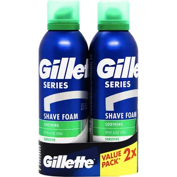 Gillette pěna na holení 2 x 200 ml Series Sensitive