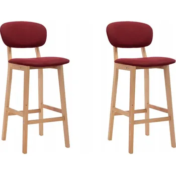 Barová židle VidaXL Barová Židle v červených odstínech, 92 cm, dřevěná